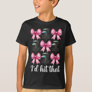 Funny Disc Golf Girl Mum Mother's Day Discgolf I'd T-Shirt