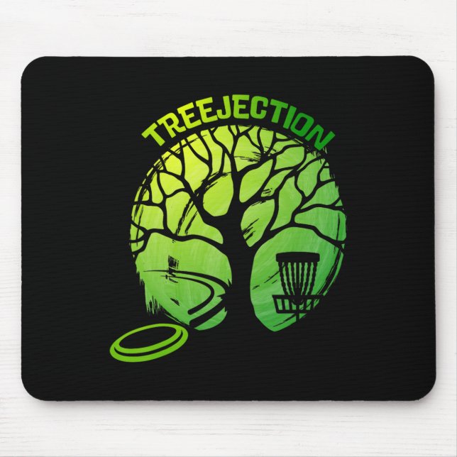 Funny Disc Golf Graphic Tree  Mouse Mat (Front)