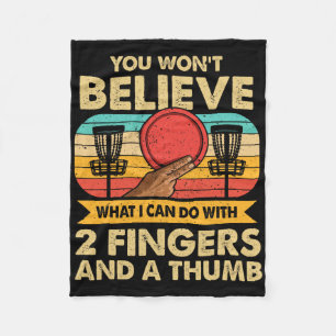 Funny Disc Golf Meme  Fleece Blanket
