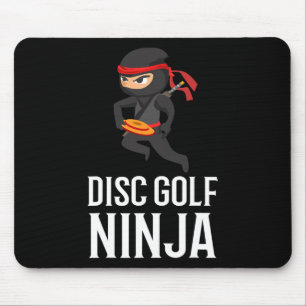 Funny Disc Golf Ninja Gift Golfer Disc Player Men Mouse Mat