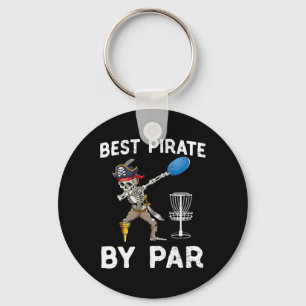 Funny Disc Golf Pirate Skeleton Halloween Frisbees Key Ring