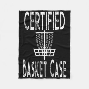 Funny Disc Golf Player Certified Sket Case Fleece Blanket