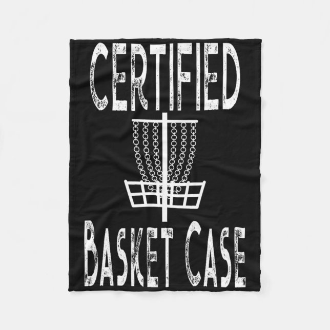 Funny Disc Golf Player Certified Sket Case  Fleece Blanket (Front)