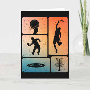 Funny Disc Golf Player Cool Flying Disc Sports Ent Card