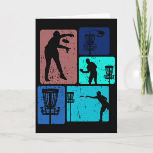 Funny Disc Golf Player Cool Flying Disc Sports Ent Card