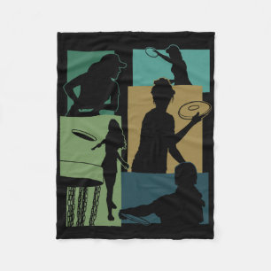 Funny Disc Golf Player Cool Flying Disc Sports Ent Fleece Blanket