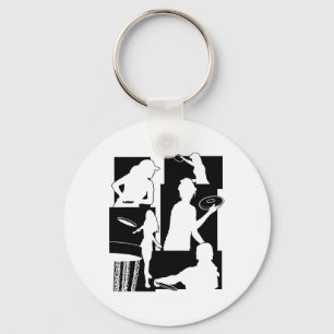 Funny Disc Golf Player Cool Flying Disc Sports Ent Key Ring