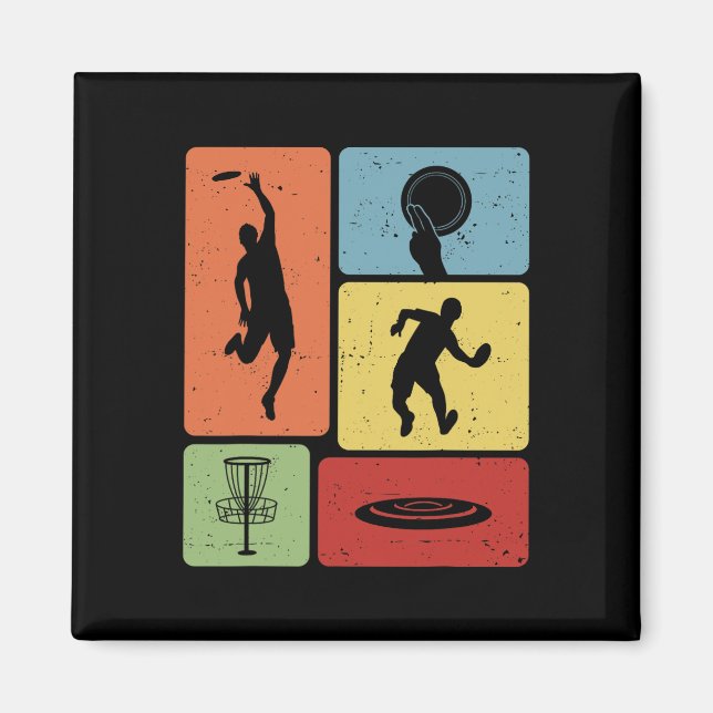 Funny Disc Golf Player Cool Flying Disc Sports Ent Magnet (Front)