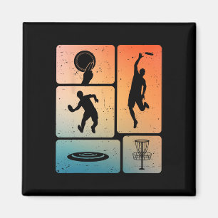 Funny Disc Golf Player Cool Flying Disc Sports Ent Magnet