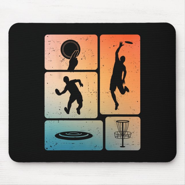 Funny Disc Golf Player Cool Flying Disc Sports Ent Mouse Mat (Front)