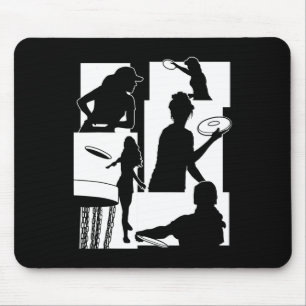 Funny Disc Golf Player Cool Flying Disc Sports Ent Mouse Mat