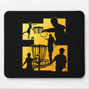 Funny Disc Golf Player Cool Flying Disc Sports Ent Mouse Mat