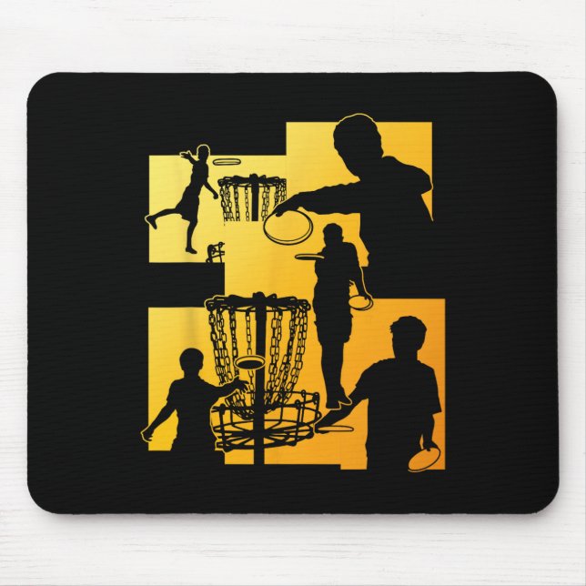 Funny Disc Golf Player Cool Flying Disc Sports Ent Mouse Mat (Front)