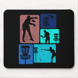 Funny Disc Golf Player Cool Flying Disc Sports Ent Mouse Mat