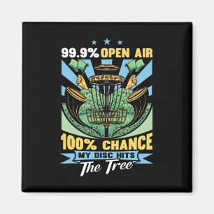 Funny Disc Golf Player Magnet