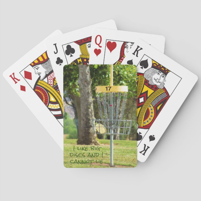 Funny Disc Golf Playing Cards (Back)