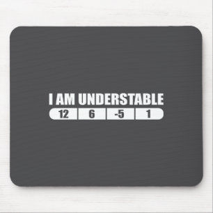 Funny Disc Golf Quote Design, I Am Understable Fri Mouse Mat