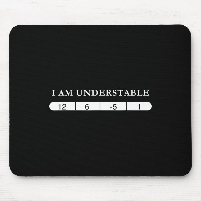 Funny Disc Golf Quote Disc Golf Design Understable Mouse Mat (Front)