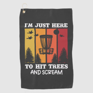 Funny Disc Golf Quote Retro Disc Golf Towel