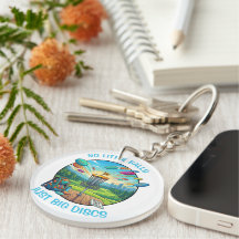 Funny Disc Golf Retro Badge Vintage Illustration