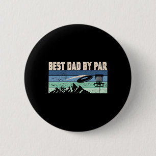 Funny Disc Golf Shirt Dad Men Vintage Retro Best D 6 Cm Round Badge