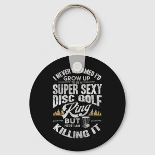 Funny Disc Golf Shirt Men Husband Fathers Day Disc Key Ring