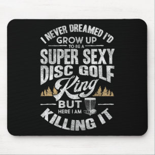 Funny Disc Golf Shirt Men Husband Fathers Day Disc Mouse Mat