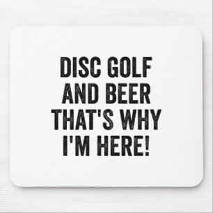 Funny Disc Golf Shirt Men Woman I Disc Golf And Be Mouse Mat