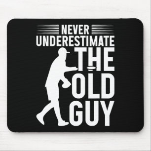 Funny Disc Golf Shirt Never Underestimate The Old Mouse Mat