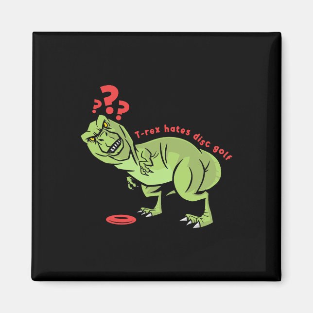 Funny Disc Golf T Rex Kids  Magnet (Front)