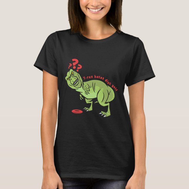 Funny Disc Golf T Rex Kids  T-Shirt (Front)
