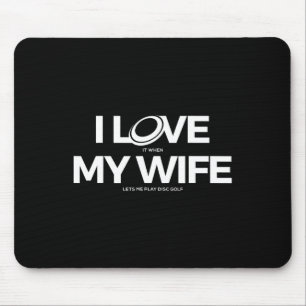 Funny Disc Golf T Shirt - Men Mouse Mat