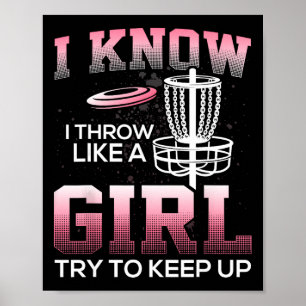 Funny Disc Golf Tee Gifts For Disc Golfers Frisbee Poster