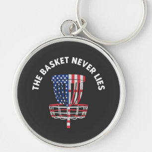 Funny Disc Golf Ultimate Frisbee Lover Key Ring