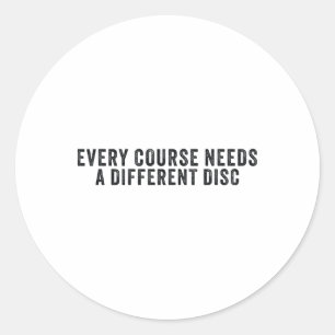 Funny Disc Golf White Lie Disc Golf Humour _2 Classic Round Sticker