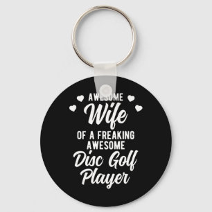 Funny Disc Golfer Husnd Gift For Disc Golf Player Key Ring