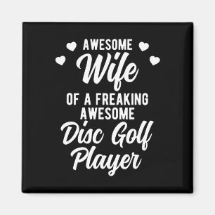 Funny Disc Golfer Husnd Gift For Disc Golf Player Magnet