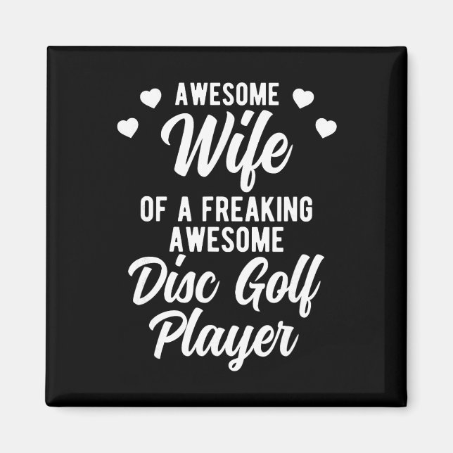 Funny Disc Golfer Husnd Gift For Disc Golf Player  Magnet (Front)