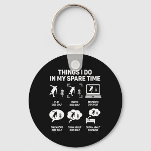 Funny Disc Golfer Quote For Disc Golf Player Frisb Key Ring
