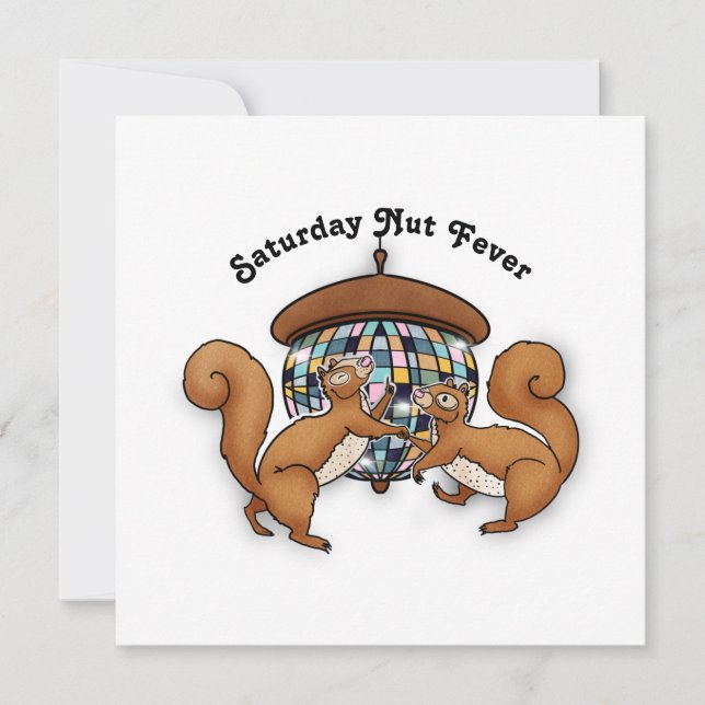 Funny Disco Dancing Squirrels (Front)