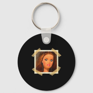 Funny Disgusting Doll Face Meme Hilarious Sarcasti Key Ring
