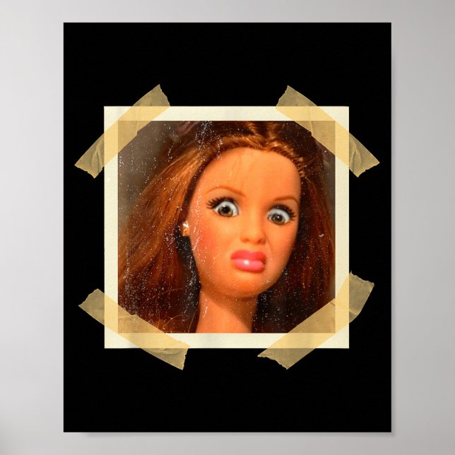 Funny Disgusting Doll Face Meme Hilarious Sarcasti Poster (Front)