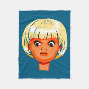 Funny Disgusting Doll Face Meme Premium Tri-blend Fleece Blanket