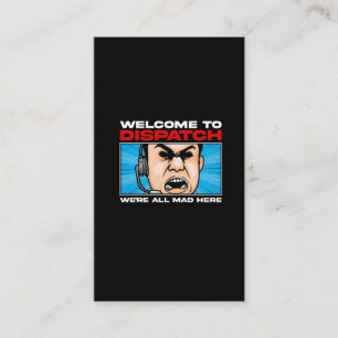 Funny Dispatcher emergency Communications 911 Business Card