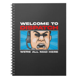 Funny Dispatcher emergency Communications 911 Notebook