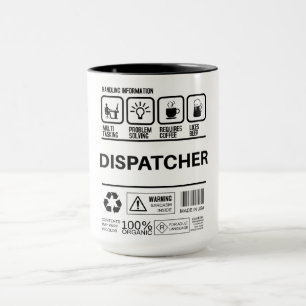 Funny Dispatcher Handling Information Mug