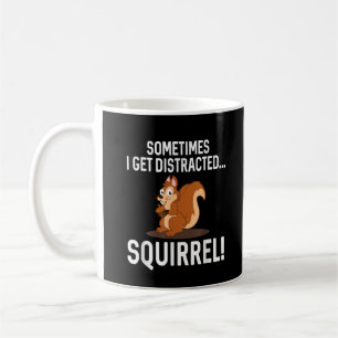 FUNNY DISTRACTED SQUIRREL Animal Zoo Farm Coffee Mug