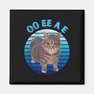 Funny Distressed Oiia Cat Spinning Cat Oi Oi Uiiaa Magnet