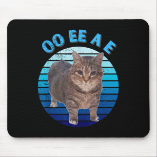 Funny Distressed Oiia Cat Spinning Cat Oi Oi Uiiaa Mouse Mat