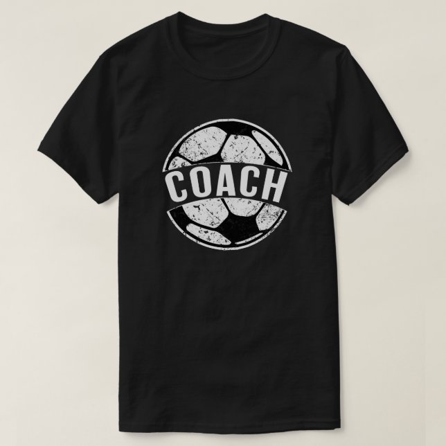 Funny Distressed Soccer Coach Shirt men (Design Front)
